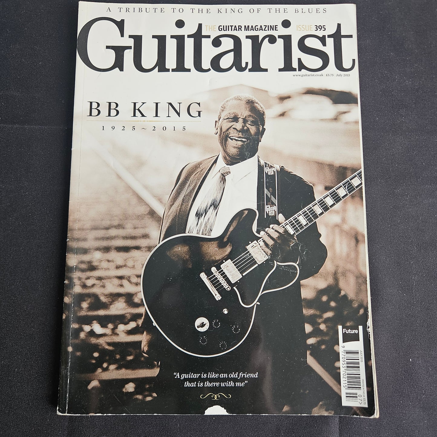 Guitarist Magazine July 2015 #395 (1360) BB King Tribute Blues Gibson Lucille