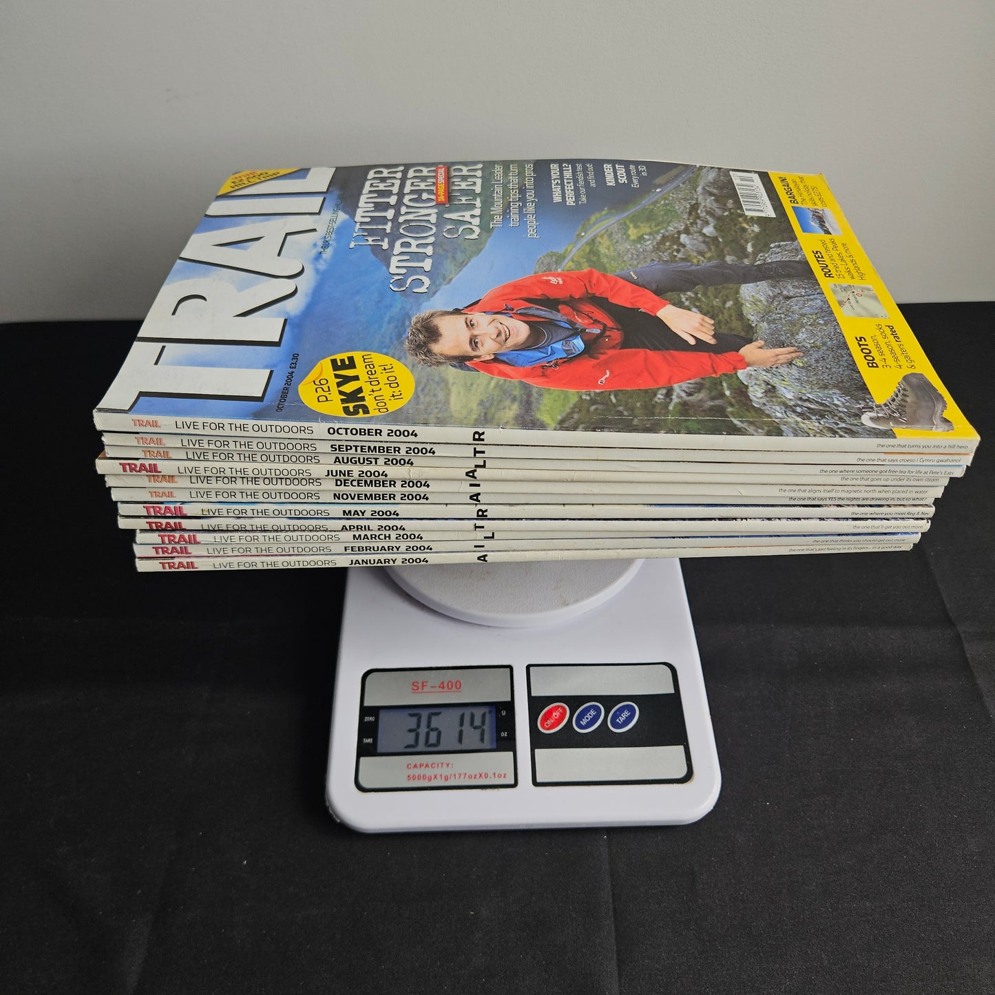 BUNDLE JOBLOT 11x TRAIL Magazines 2004 Hillwalking UK Outdoors (BJL0140)