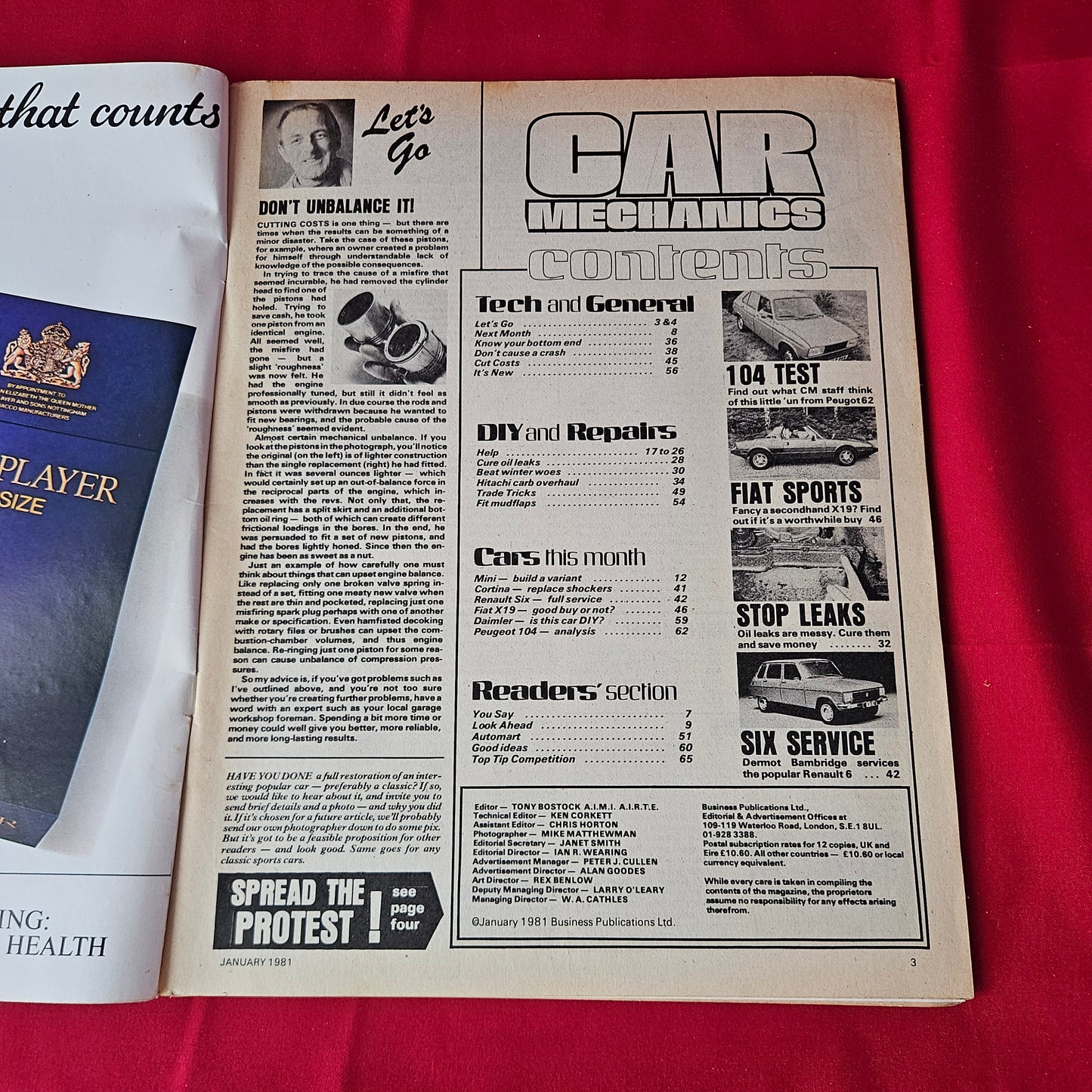 Car Mechanics Magazine January 1981 (1363) Cortina Mini Datsun Fiat X19 Renault 6