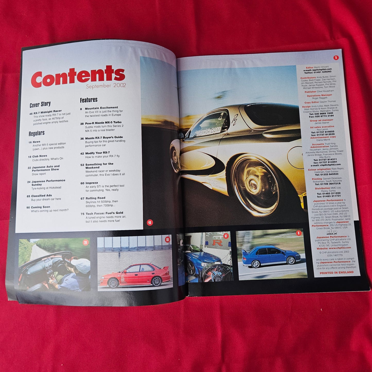 Japanese Performance Magazine September 2002 #20 (1364) Mazda RX-7 MX-5 Turbo Evo STi