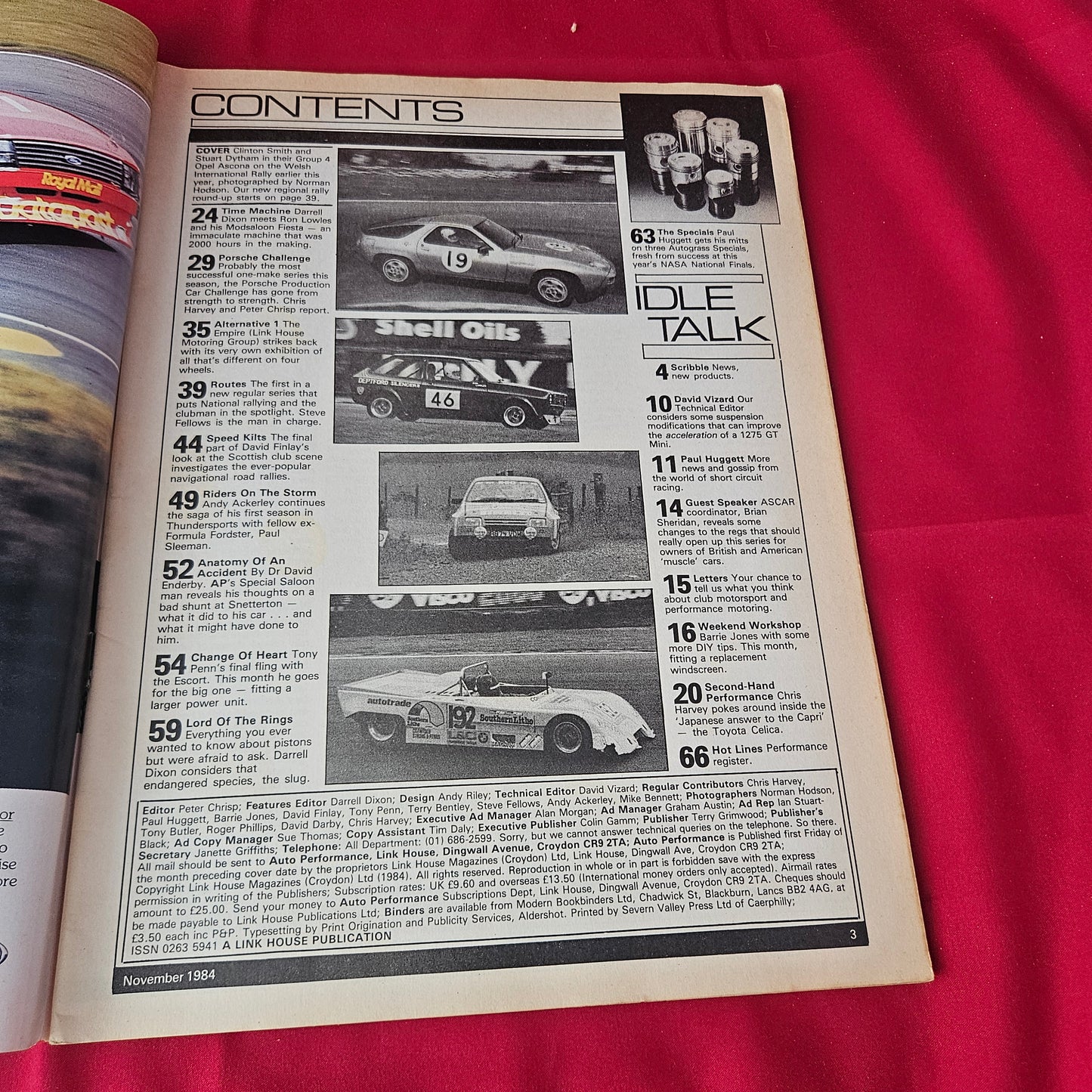 Auto Performance Magazine November 1984 (1372) Group 4 Opel Ascona Rally Escort