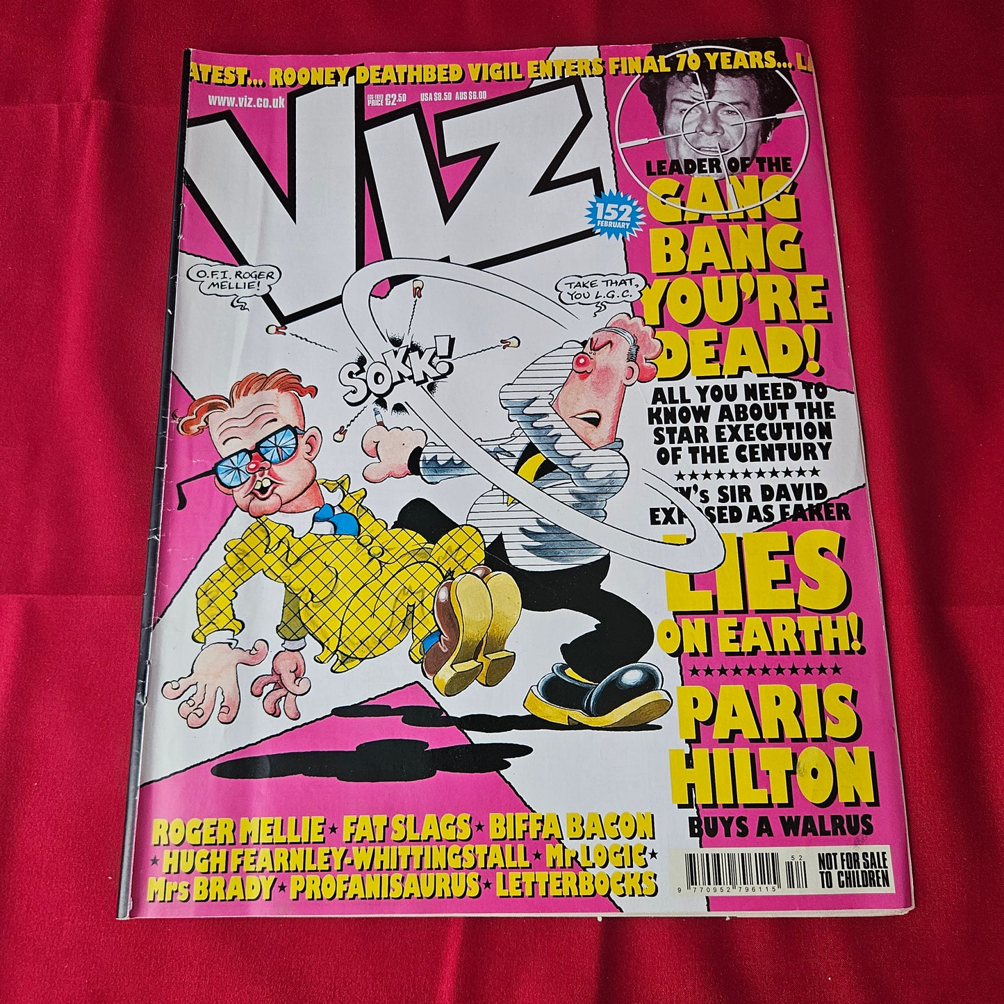 Viz Comic Magazine Issue 152 February 2006 (1389) Paris Hilton Satire Sir David Parody