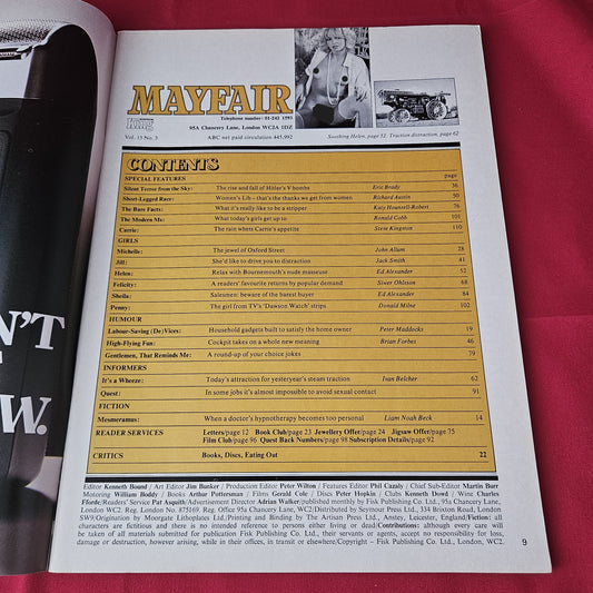 Mayfair Magazine March 1980 (1394) Helen Underhill Felicity Michelle Jill