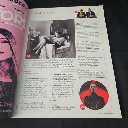 Sight & Sound Magazine July 2016 (1398) The Neon Demon Cannes Special Film