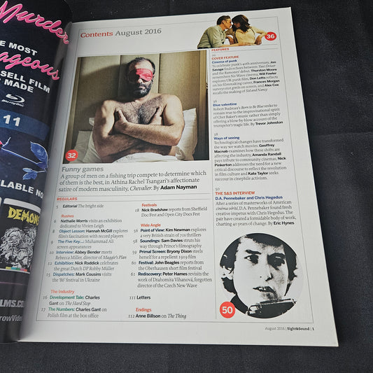 Sight & Sound Magazine August 2016 (1398) Cinema Of Punk Film Magazine