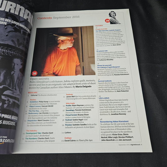 Sight & Sound Magazine September 2016 (1398) Isabelle Huppert Film Magazine