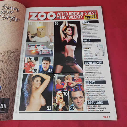 Zoo Magazine 29 October-4 November 2004 (1415) POSTER Lucy Pinder Kelly Brook Abi Titmuss