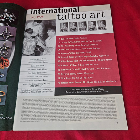 International Tattoo Art May 1999 (1416) Dragon Backpiece Egyptian Tattooing Maritime Pagan Artwork