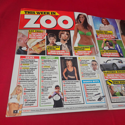 Zoo Magazine 5-11 September 2008 (1417) Imogen Thomas Emma Frain Danielle Lloyd Jennifer Metcalfe