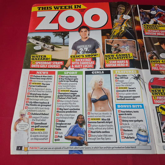Zoo Magazine 23-29 May 2008 (1418) POSTER Gemma Garrett Seren Gibson Miss GB