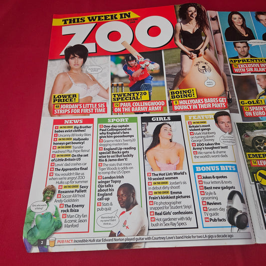 Zoo Magazine 13-19 June 2008 (1418) Sophie Price Roxanne Pallett Emma Frain