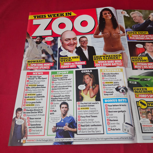 Zoo Magazine 18-24 July 2008 (1418) Danni Wells Sammie Pennington Amii Grove Seren Gibson Sam Cooke