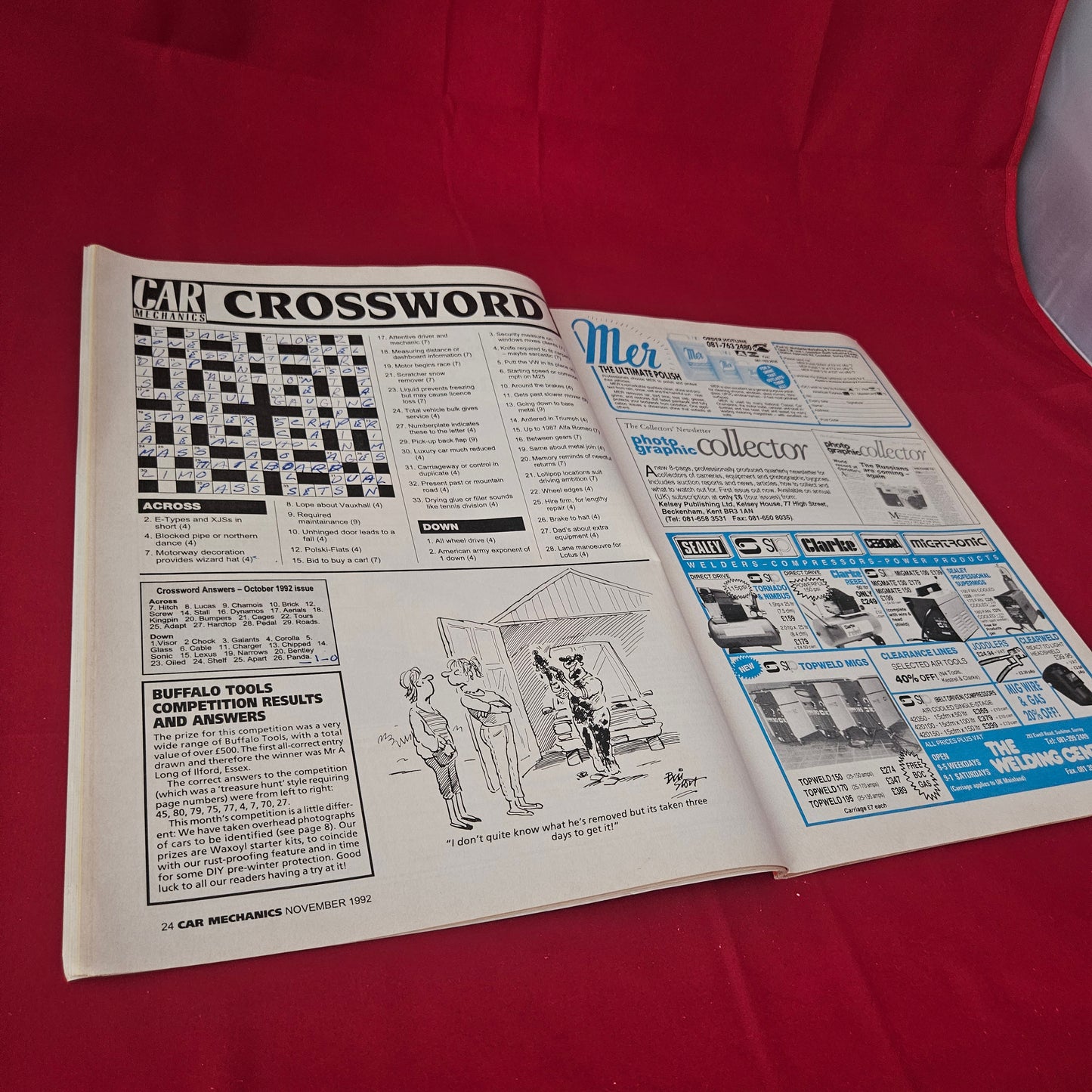 Car Mechanics Magazine November 1992 (1419) Jaguar XJ6 Mini Metro Rustproofing MIG Welding