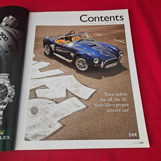 evo Magazine Issue 135 October 2009 (1420) Ferrari F50 Porsche 911 Caterham Seven AC Cobra