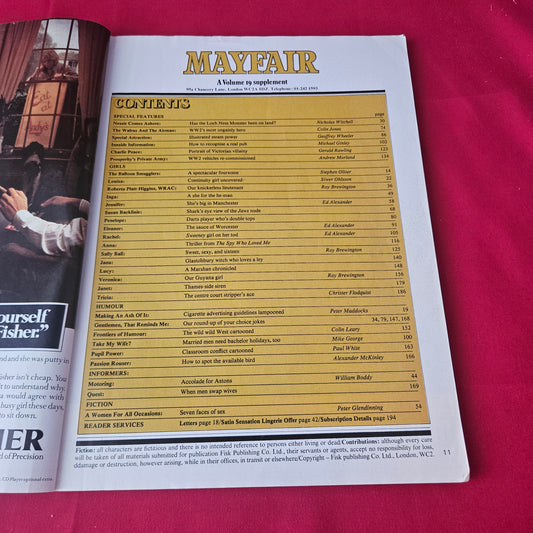 Best of Mayfair No. 4 Magazine (1421) Bobbie Platt-Higgins Susan Backlinie Louisa Inga Jennifer