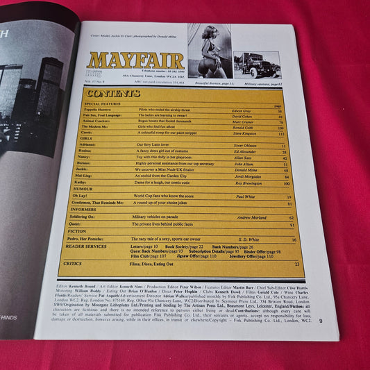 Mayfair Magazine Vol 17 No 6 (142) Jackie St Clair Bernice Winters Rosina Nancy Mai-Ling Kathy