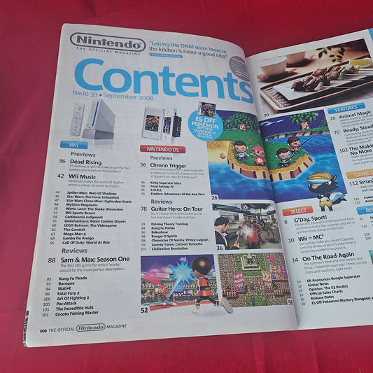 Nintendo Official Magazine September 2008 (1430) Animal Crossing Wii Chrono Trigger Mario