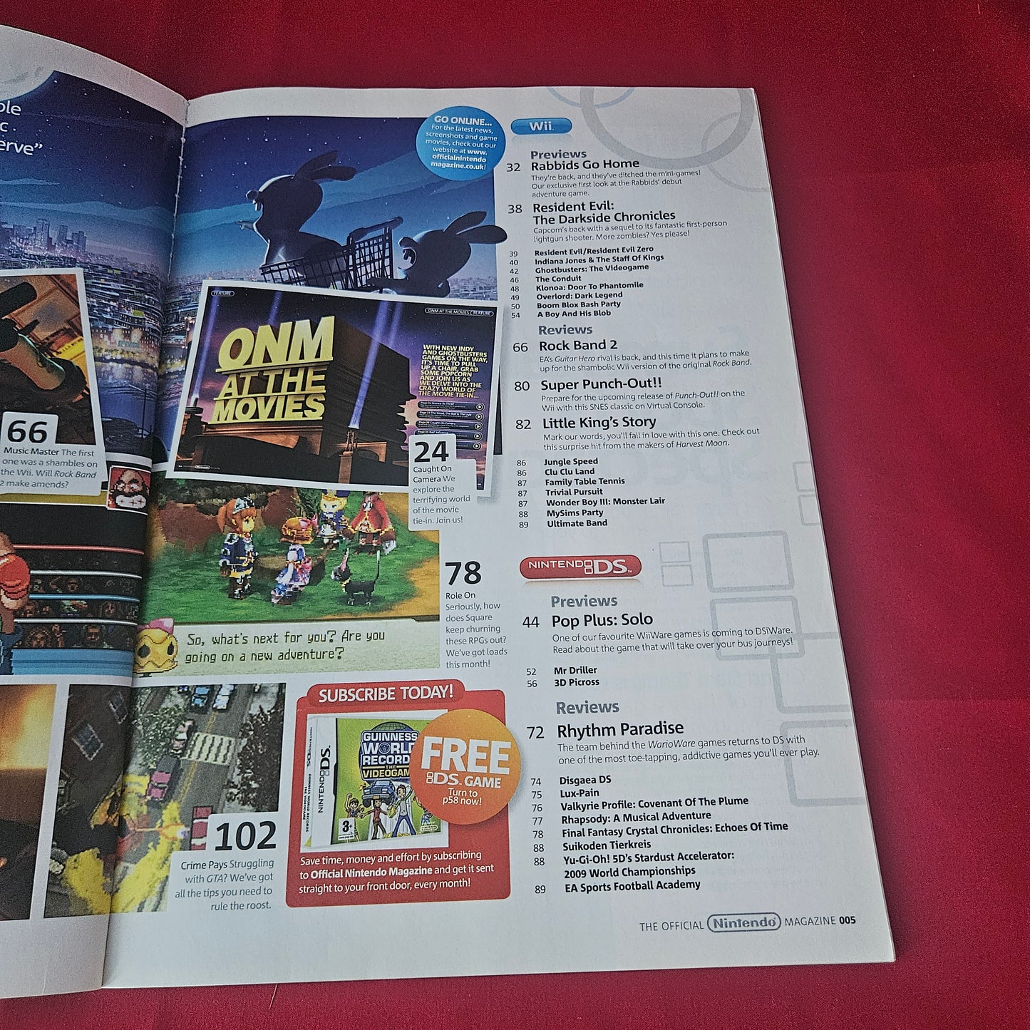 Nintendo The Official Magazine May 2009 (1430) Rabbids Go Home Mario Sonic Layton Ghostbusters Rock Band 2