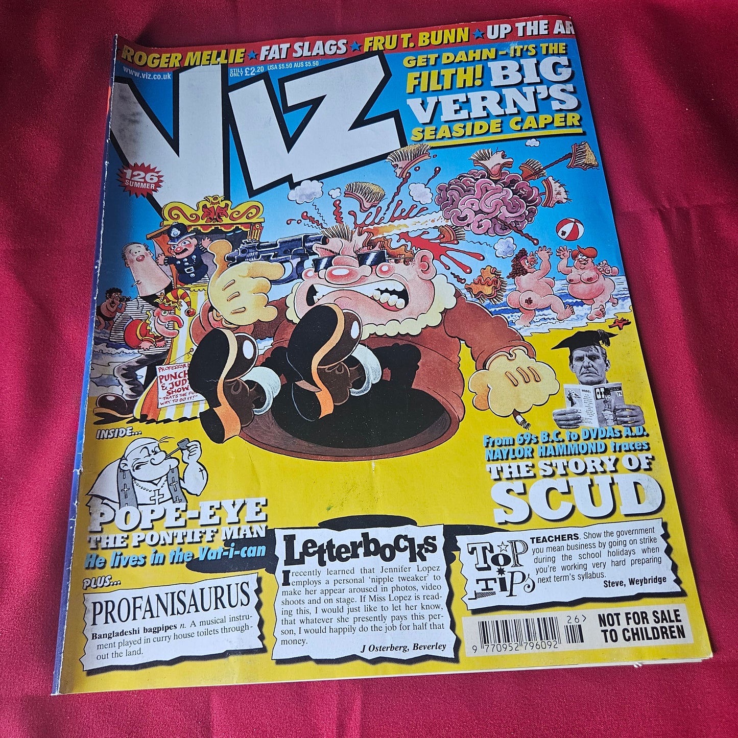 Viz Magazine Summer (1434) Issue 126 Roger Mellie Pope-Eye Profanisaurus