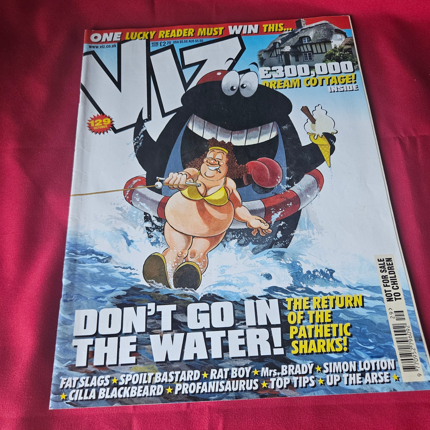 Viz Magazine October Issue 129 (1434) Pathetic Sharks Simon Lotion