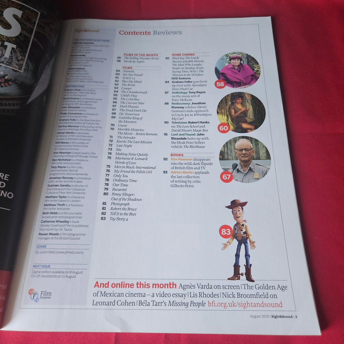 Sight & Sound Magazine August 2019 Midsommar Blinded by the Light Apocalypse Now SKU 1438