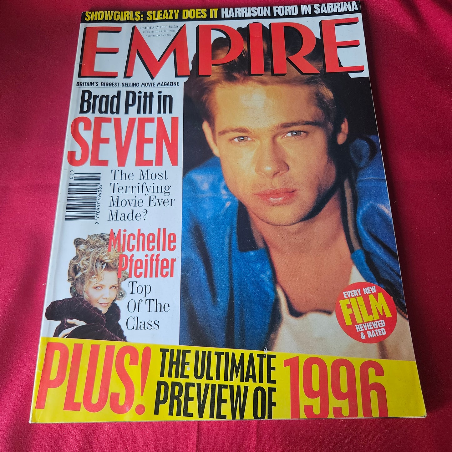 Empire Magazine February 1996 Brad Pitt Seven Michelle Pfeiffer Sabrina (1439)
