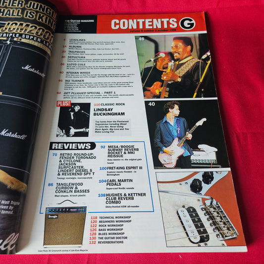 The Guitar Magazine November 1998 Ike Turner Fleetwood Mac Sepultura Afghan Whigs SKU 1457