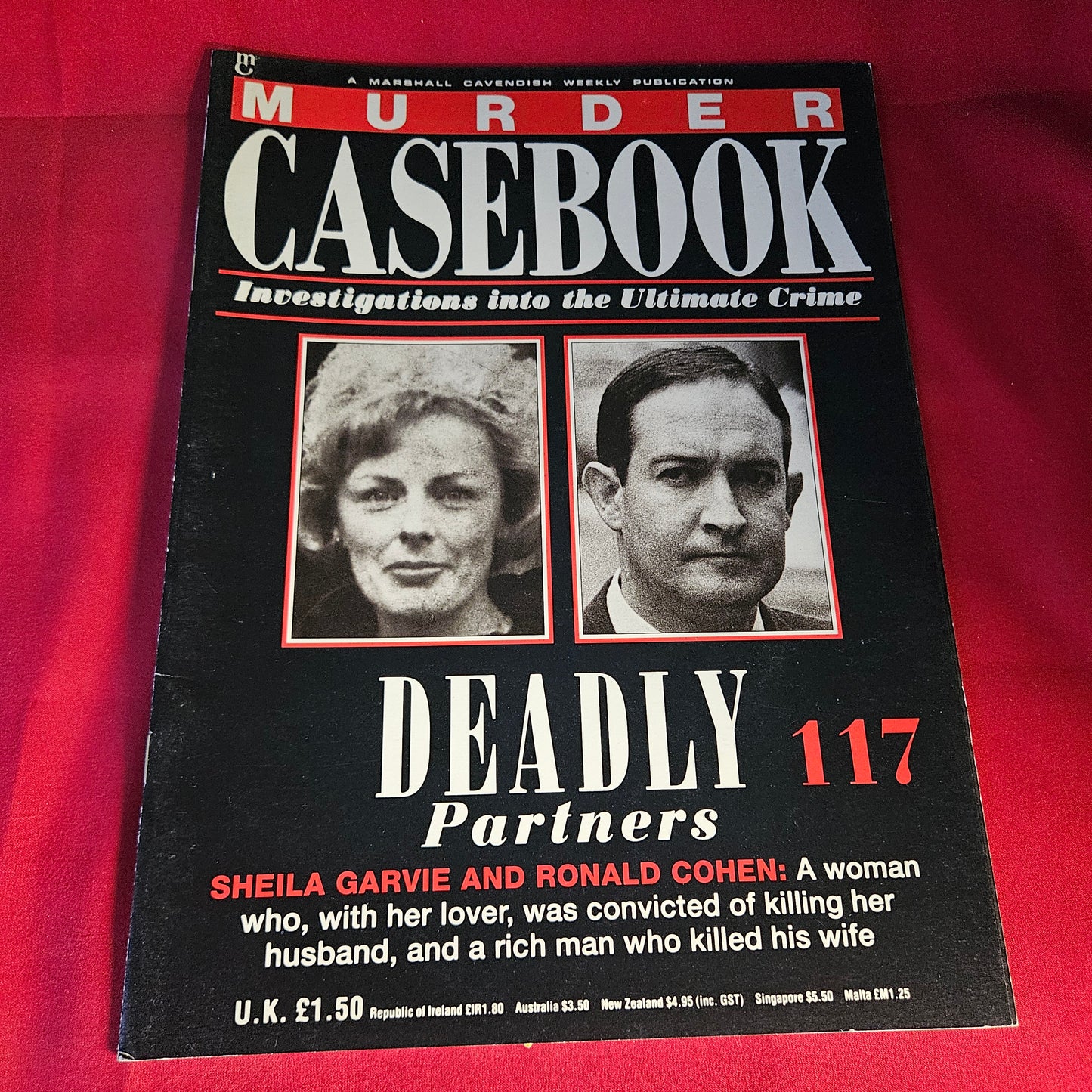 Murder Casebook Magazine Issue 117 Deadly Partners Sheila Garvie Ronald Cohen 1992 SKU 1478