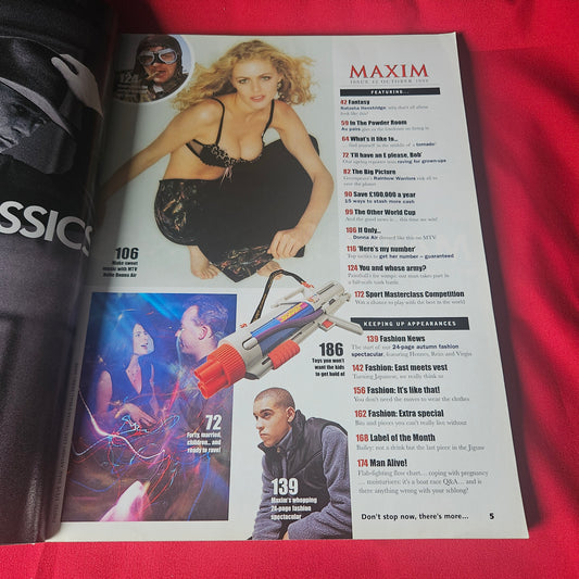 Maxim Magazine October 1998 Donna Air Natasha Henstridge Kimberley Cowell SKU 1479