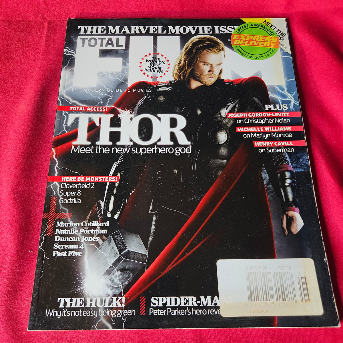 Total Film Magazine May 2011 Thor Chris Hemsworth Marvel Movie Issue SKU 1491