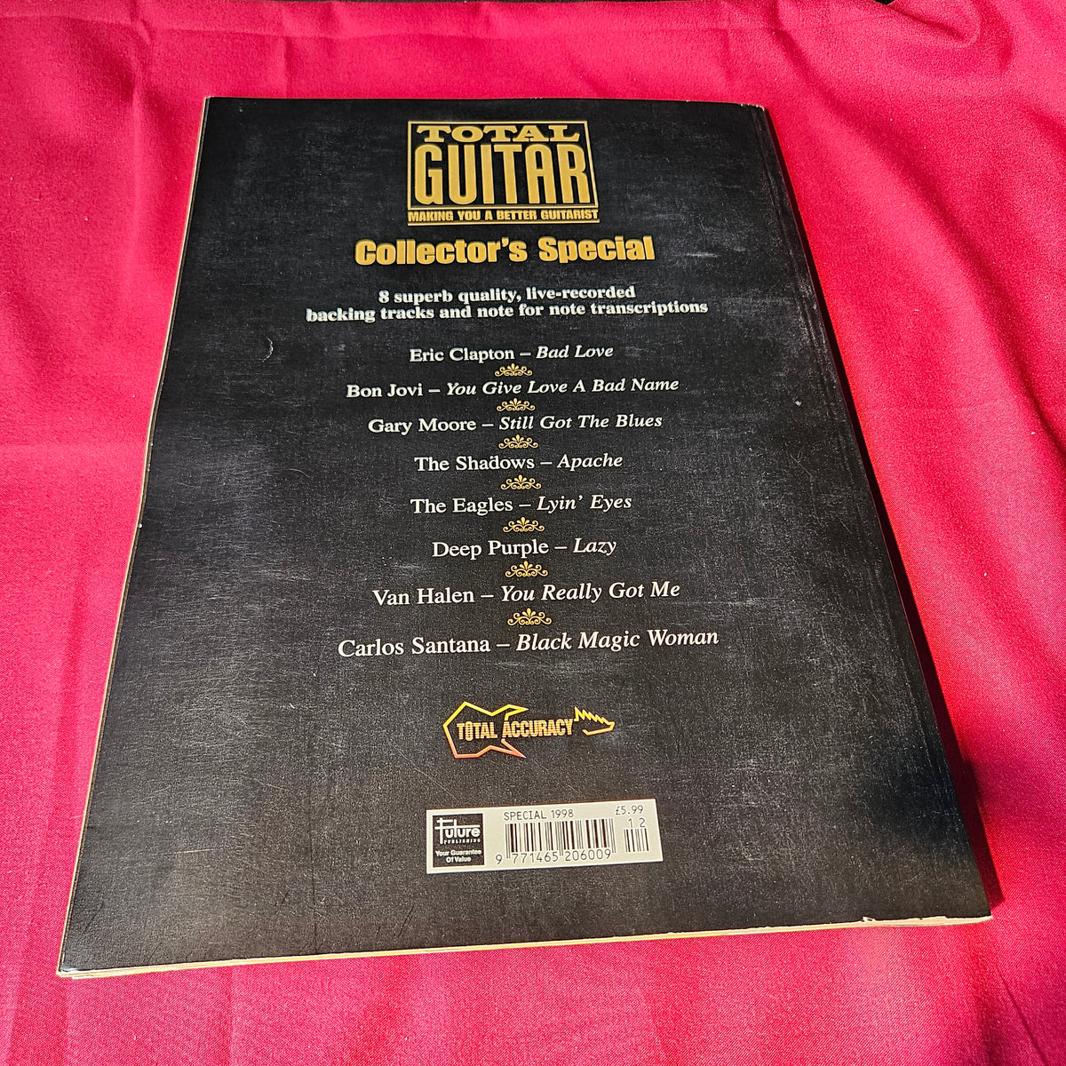 Total Guitar Collector's Special 1998 Classic Rock CD Eric Clapton Van Halen (1499)