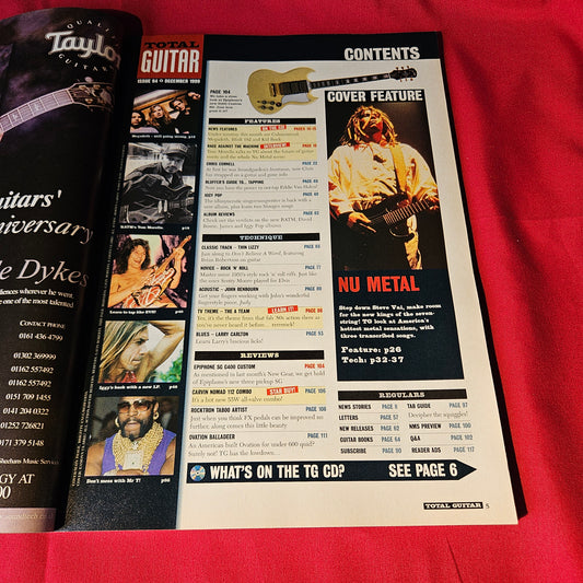 Total Guitar December 1999 Issue 64 Nu Metal Korn Limp Bizkit RATM (1499)