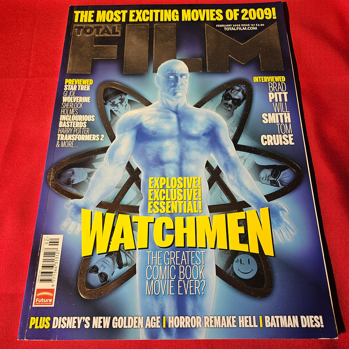 Total Film Magazine February 2009 Issue 151 Watchmen Dr Manhattan Brad Pitt (1505)