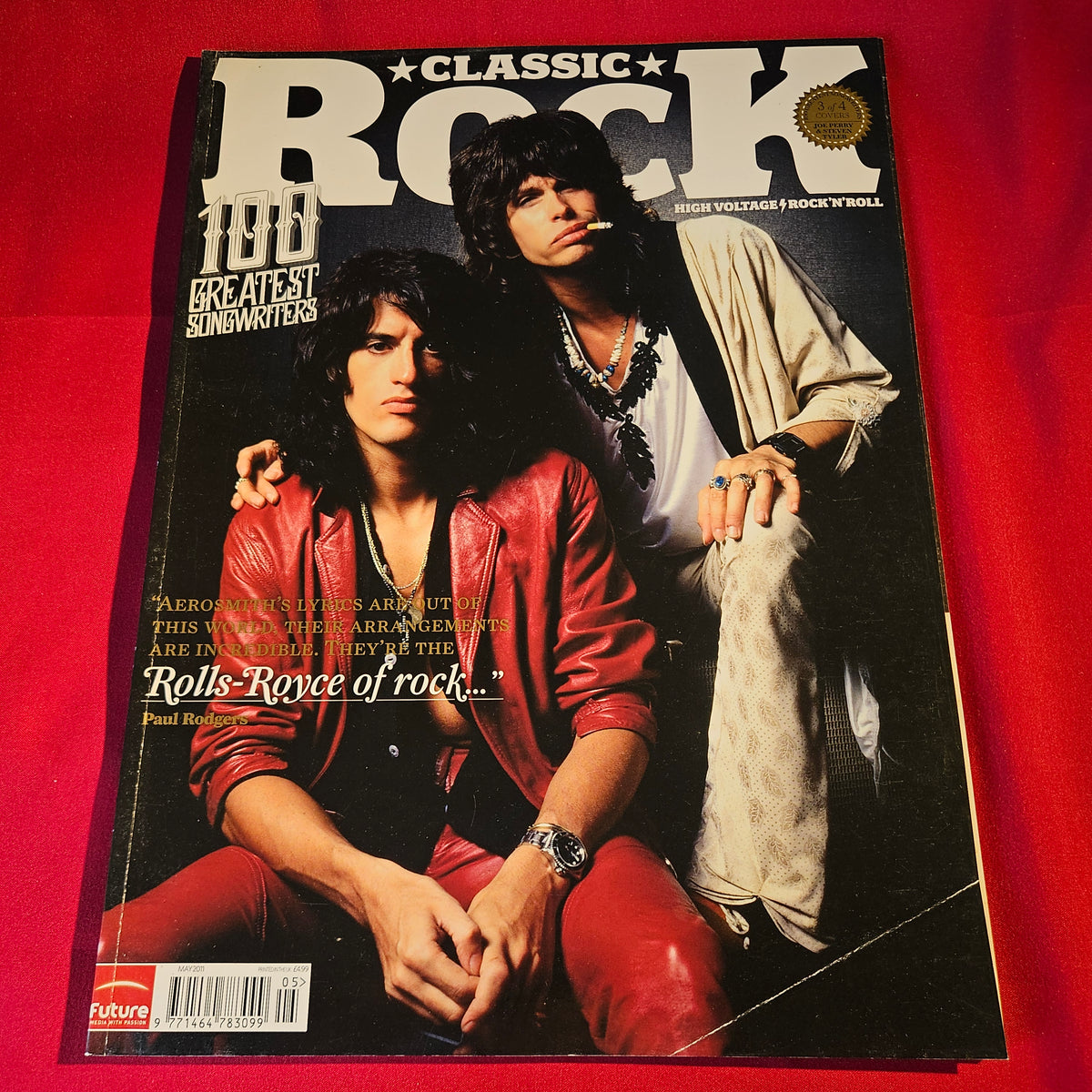 Classic Rock Magazine May 2011 Aerosmith Steven Tyler Joe Perry Rock Music SKU 1513