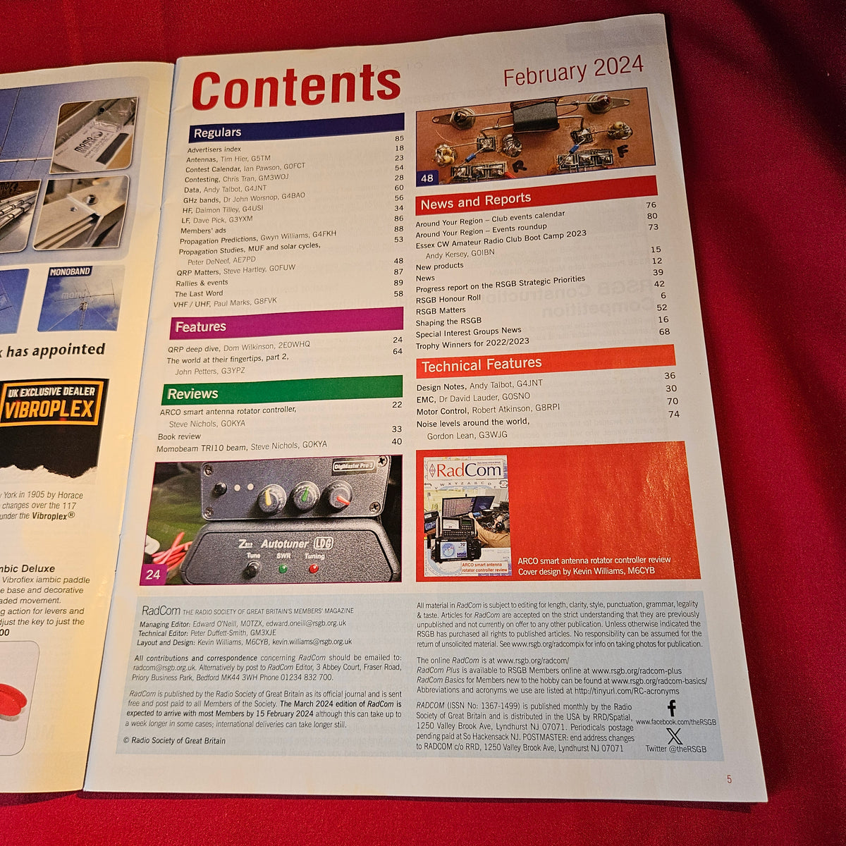 RadCom Magazine February 2024 ARCO Smart Antenna Rotator Controller RSGB SKU 1515