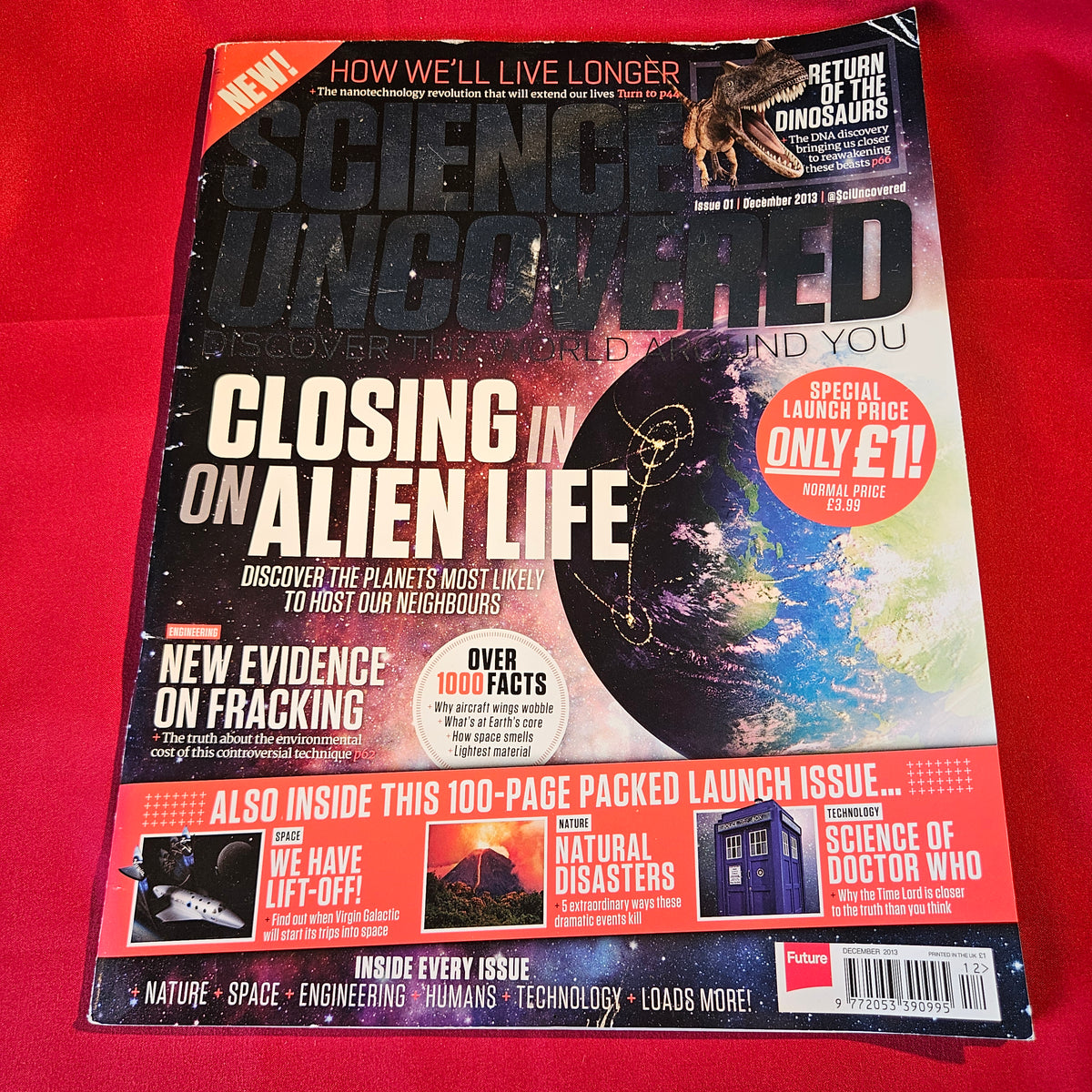 Science Uncovered Magazine December 2013 Issue 01 Alien Life Dinosaurs Doctor Who SKU 1534