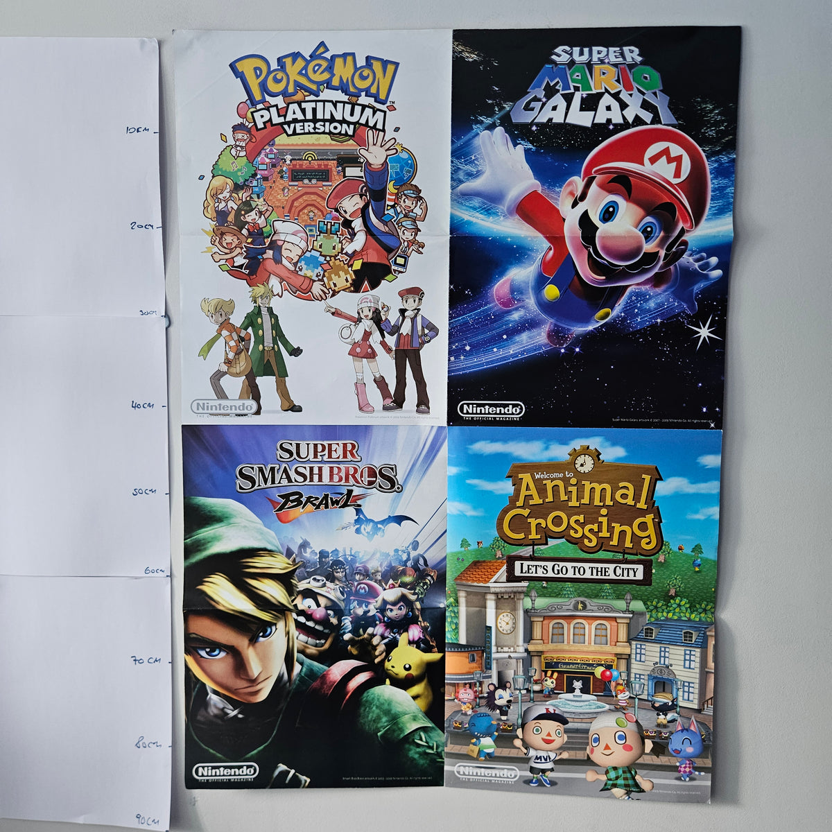 Official Nintendo Magazine Poster Mario Pokemon Smash Bros Pikmin SKU 1534