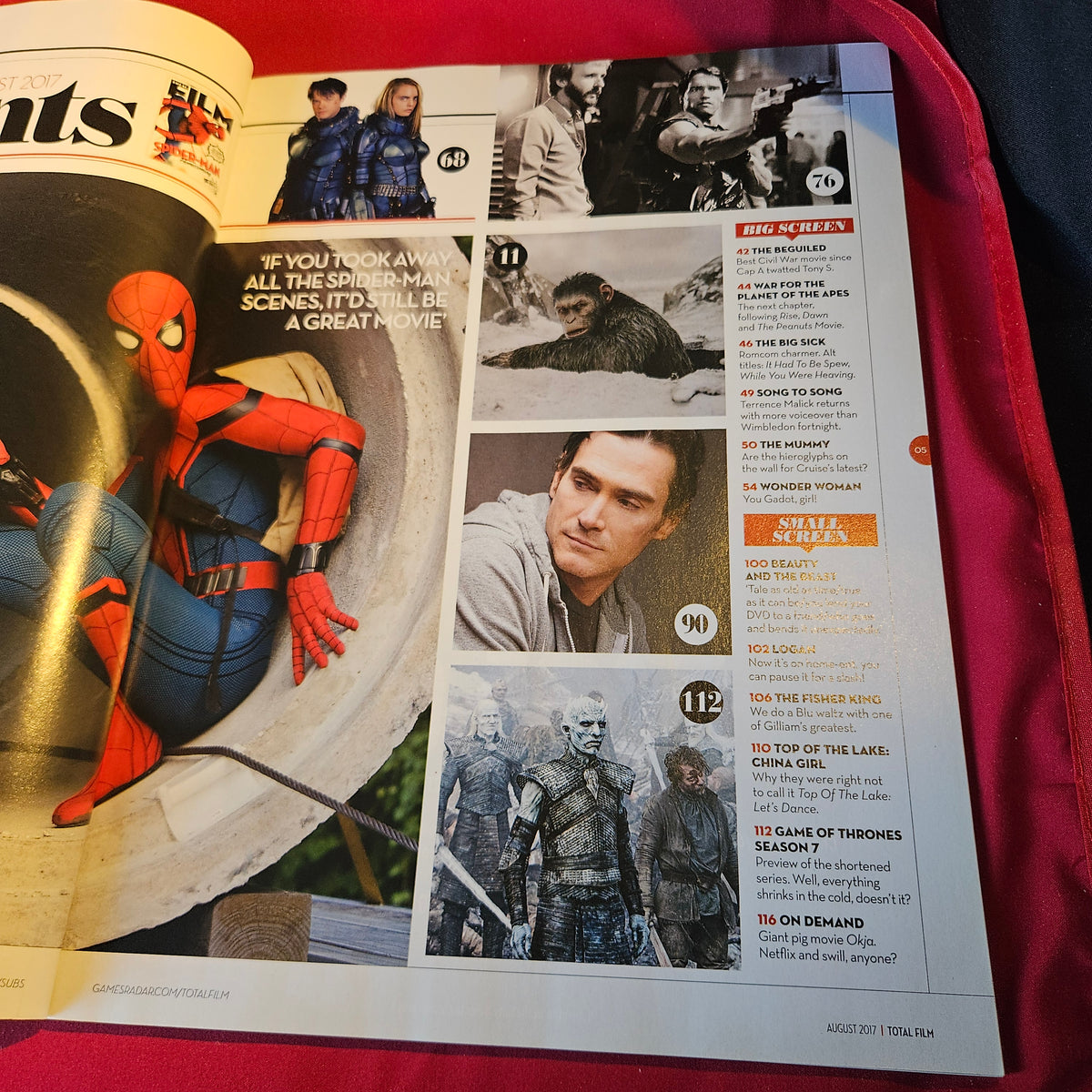 Total Film Magazine August 2017 Issue 261 Spider-Man Homecoming Tom Holland SKU 1537