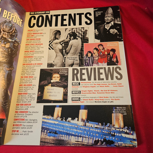 UNCUT Magazine February 1998 Ian Brown Stone Roses Noel Gallagher SKU 1543