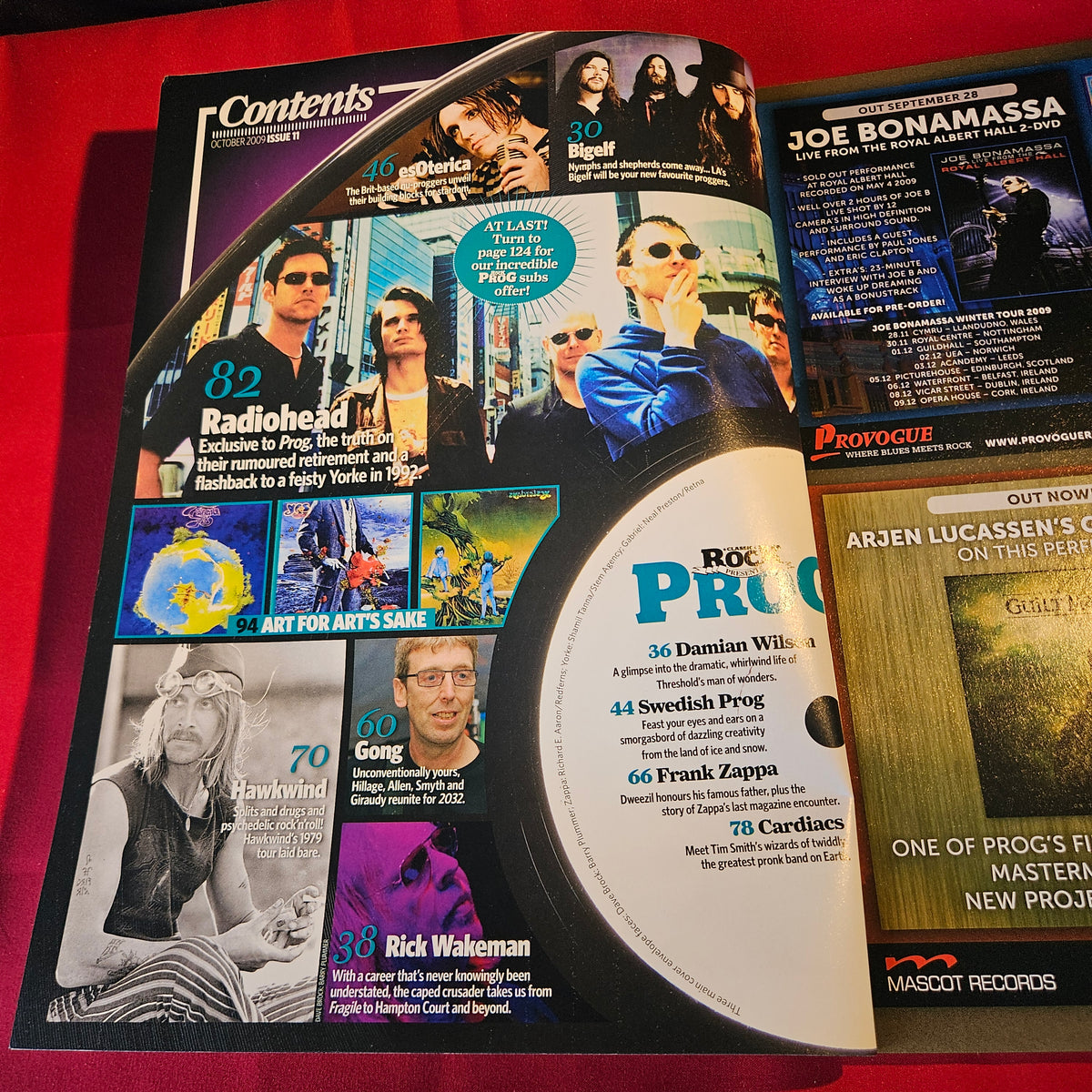 Classic Rock Presents Prog Magazine October 2009 Radiohead Genesis Hawkwind SKU 1547