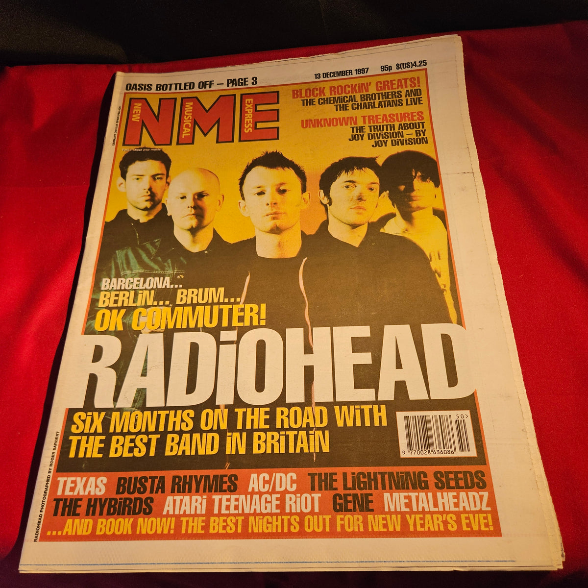 NME Magazine 13 December 1997 Radiohead Thom Yorke Chemical Brothers NP009