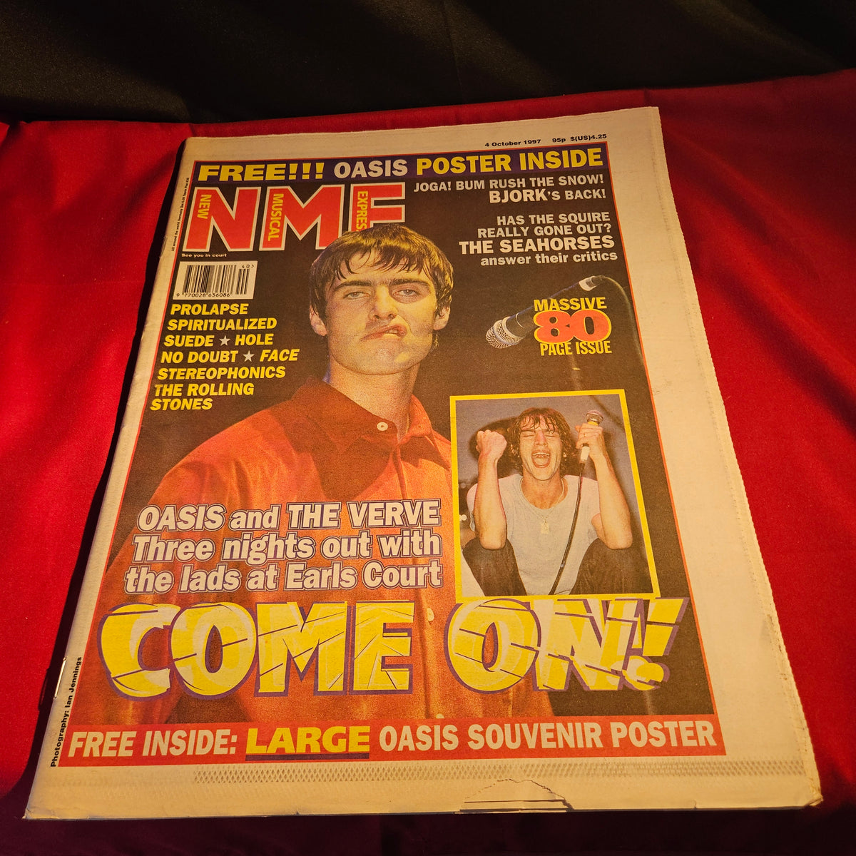 NME Magazine 4 October 1997 Oasis The Verve Liam Gallagher Richard Ashcroft NP009