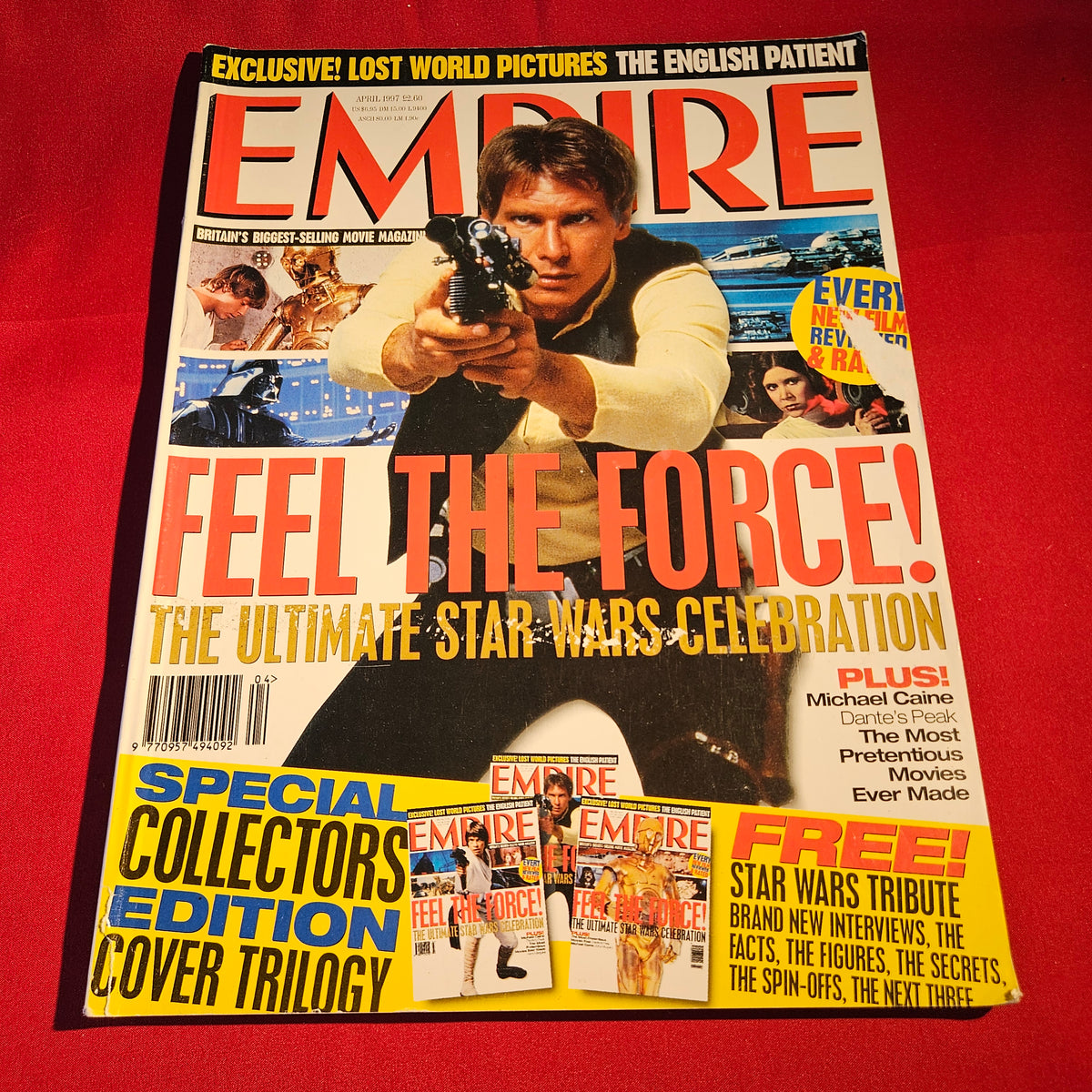Empire Magazine April 1997 Star Wars Han Solo Harrison Ford Trilogy SKU 1567