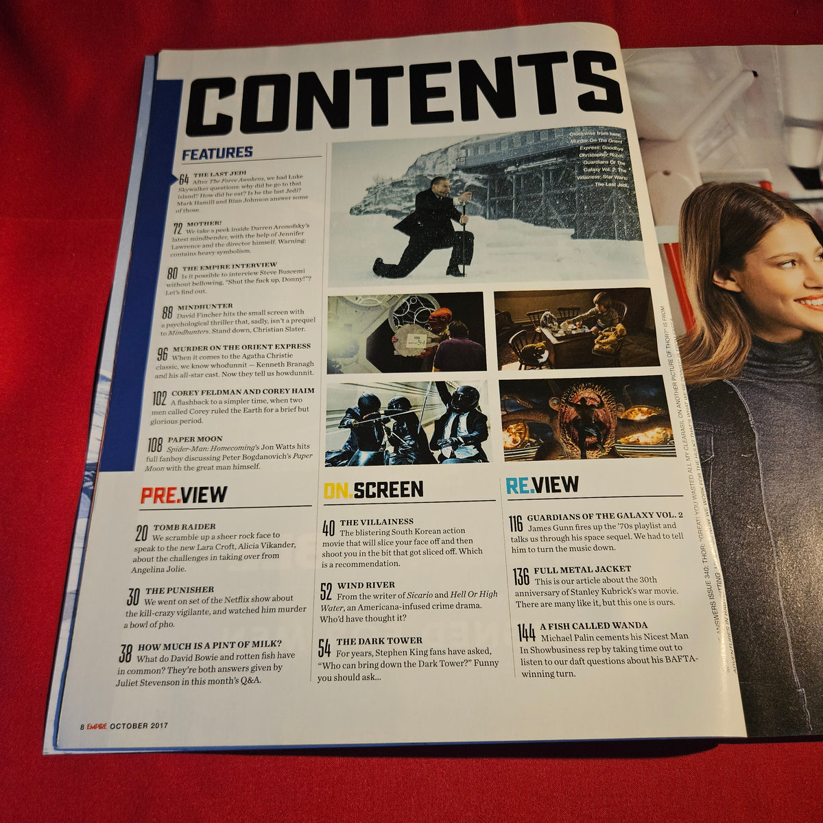 Empire Magazine October 2017 Star Wars The Last Jedi Luke Skywalker Rey SKU 1567