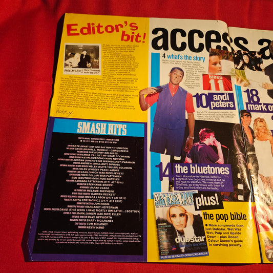 Smash Hits Magazine 27 March-9 April 1996 Bluetones Ant Dec SKU 1570
