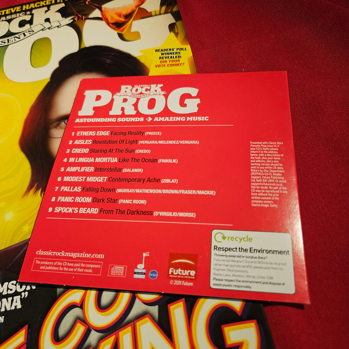 Classic Rock Prog Magazine Issue 14 Steven Wilson King Crimson Fripp CD SKU 1579