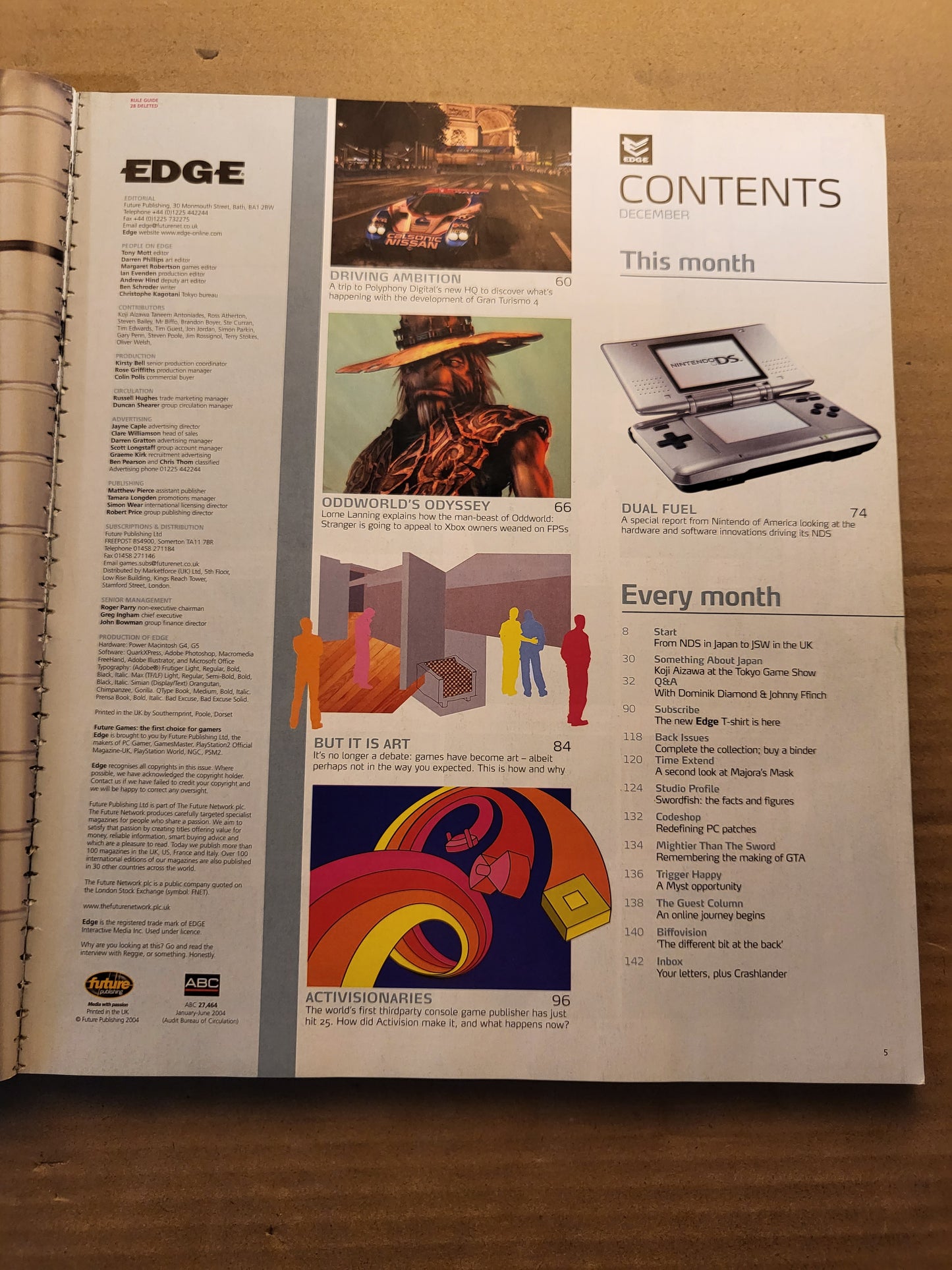 Edge Magazine December 2004 #143 (705) Gran Turismo 4 Half Life Sly Resident Ev