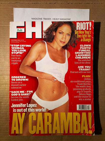 FHM Magazine December 1998 (562)(Rare) Jennifer Lopez – Lads Mags