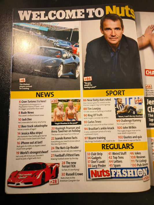 Nuts Magazine 9-15 November 2007 (752) Chanelle Hayes Jeremy Clarkson Kayleigh Pearson