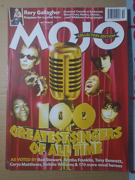 Mojo Magazine October 1998 (382) Issue 59 100 Greatest Singers Rory Gallagher Bjork